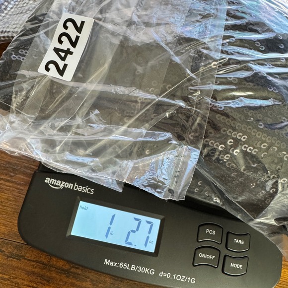 Betsey Johnson Black Sequin V Neck Long Sleeve Midi Dress Small - Picture 8 of 8